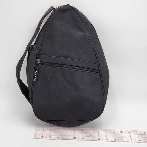 Norm Thompson Black Convertible Crossbody Sling Backpack - Picture 9 of 11